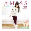 Amiss Nylon 水玉點點兒童褲襪-褲叉加工(1409-1)6件組